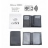Portefeuille COTIDI 1 volet anti RFID en cuir CC3855 noir