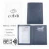Porte passeport COTIDI anti RFID en cuir CCP102 gris