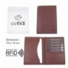 Porte passeport COTIDI anti RFID en cuir CCP102 cognac