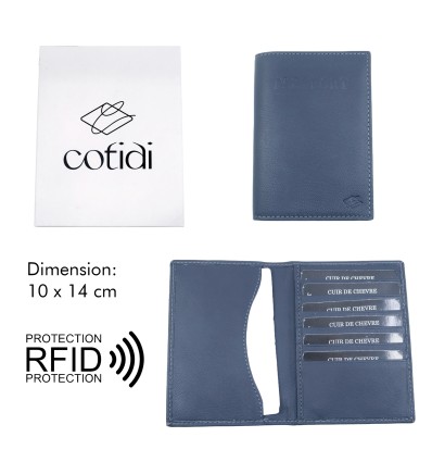 KEWUF Porte Passeport, Protège Passeport Avec Bloqueur RFID