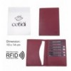 Porte passeport COTIDI anti RFID en cuir CCP102 rouge