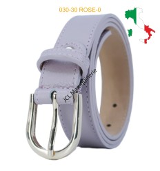 Ceinture femme bouclé dorée en cuir grainé 3 cm de large