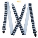 Bretelle "X" Elastique à pinces 35mm Fabrication Française 8822 PIANO