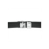Ceinture automatique boucle crémaillère sans trous en croute de cuir de vachette 3.5 cm