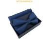 Nœuds papillon pour homme avec mouchoir en boîte MARINE A