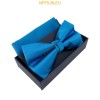 Nœuds papillon pour homme avec mouchoir en boîte BLEU