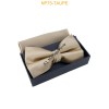 Nœuds papillon pour homme avec mouchoir en boîte TAUPE