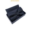 Nœuds papillon pour homme avec mouchoir en boîte NOIR B