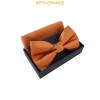 Nœuds papillon pour homme avec mouchoir en boîte ORANGE