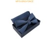 Nœuds papillon pour homme avec mouchoir en boîte GRIS FONCE