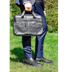 Sac ordinateur en cuir de vachette pour homme Taille pour 14 pouce