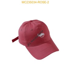 Casquette avec écriture 'Hello' en coton 100% ROSE