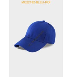 Casquette basique en coton 100% BLEU ROI