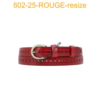 Ceinture femme avec trou étoile largeur 25MM 602-25