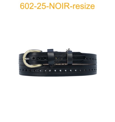 Ceinture femme avec trou étoile largeur 25MM 602-25