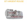 Ceinture avec boucle en strass