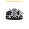 Ceinture strass boucle tête de mort 35 mm