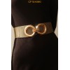 Ceinture femme élastique avec boucle dorée