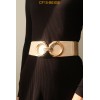 Ceinture femme élastique avec boucle dorée