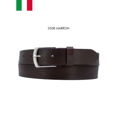 Ceinture en cuir de vachette pour homme Fabriqué en Italie