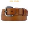 Ceinture cuir pour jeans 4cm large boucle couleur laiton