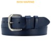 Ceinture cuir pour jeans 4cm large boucle couleur laiton