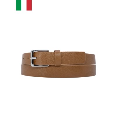 Ceinture femme en cuir de vachette largeur 25mm Fabriqué en Italie IT25