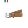 Ceinture femme en cuir de vachette largeur 25mm Fabriqué en Italie IT25