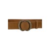 Ceinture femme en cuir de daim avec boucle style vintage