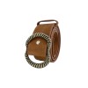 Ceinture femme en cuir de daim avec boucle style vintage