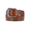 Ceinture femme en cuir large avec boucle style western