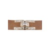 Ceinture femme élastique avec boucle strass