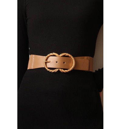 Ceinture élastique boucle dorée CF863