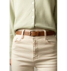 Ceinture femme en cuir de vachette largeur 25mm Fabriqué en Italie IT25 - 1
