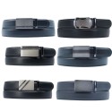 Ceinture automatique sans trous croute de cuir de vachette ajustable 30mm