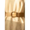 Ceinture large élastique boucle dorée - 2