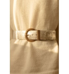 Ceinture large élastique boucle dorée - 6