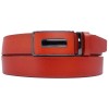 Ceinture automatique boucle crémaillère sans trous en croute de cuir de vachette 3.5 cm - 4