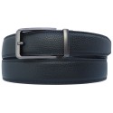 Ceinture automatique boucle crémaillère en cuir de vachette 3.5 cm