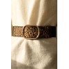 Ceinture femme élastique motif léopard - 1