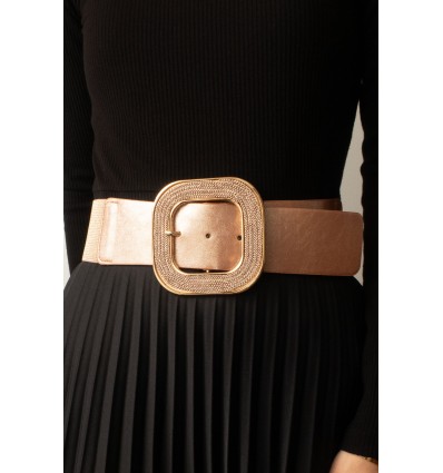 Ceinture femme élastique avec boucle métal - 22