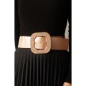 Ceinture femme élastique avec boucle métal