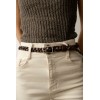 Ceinture femme tressé en cuir de buffle 20mm - 3