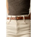 Ceinture femme en cuir de buffle 25mm