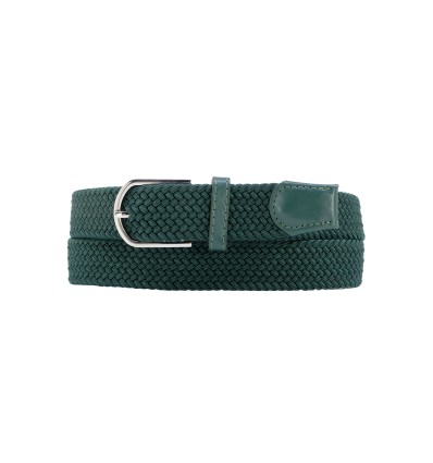 Ceinture élastique tressée large Vert Foncé - 1