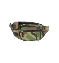 Sac banane en polyester motif camouflage - 1