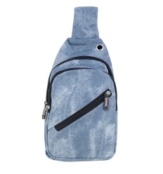Sac Body-bag en polyester effet jeans - 2