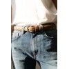 Ceinture femme en croûte de cuir de vachette 821 - 1