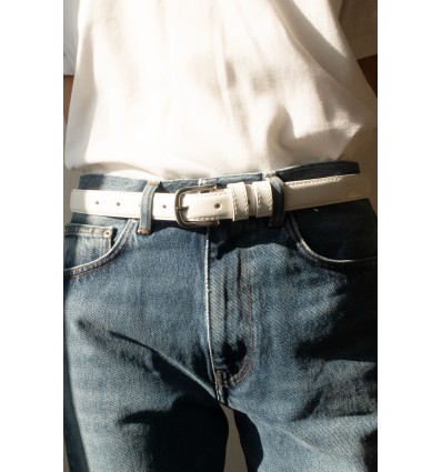 Ceinture femme en croûte de cuir de vachette 821 - 5