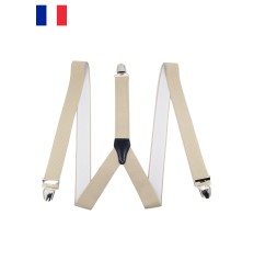 Bretelles élastiques 3 pinces Fabriqué en France - 1